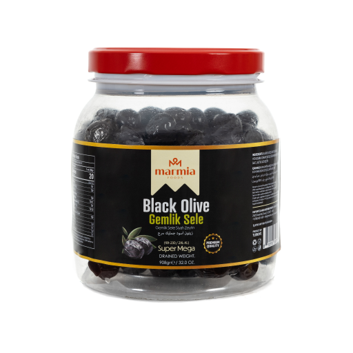 MARMIA GEMLIK BLACK OLIVES 181 - 230 CLB SUPER MEGA 2 LB X 6