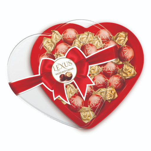ANL LEXUS CHOCOLATE HAZELNUT CREAM HEART 240 GR X 12