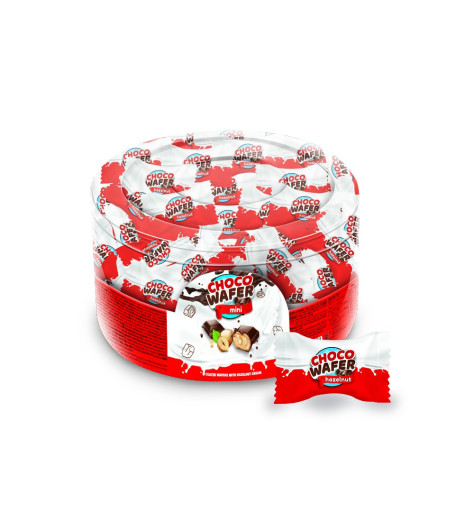 ANL CHOCO WAFER CHOCOLATE MINI WAFER HAZELNUT CREAM 150 GR X 12
