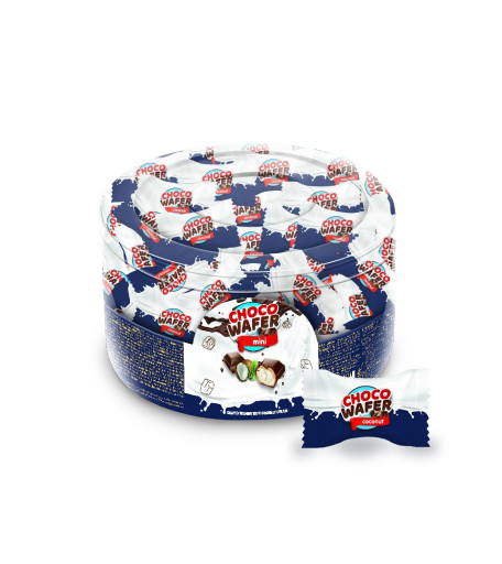 ANL CHOCO WAFER CHOCOLATE MINI WAFER COCONUT CREAM 140 GR X 24