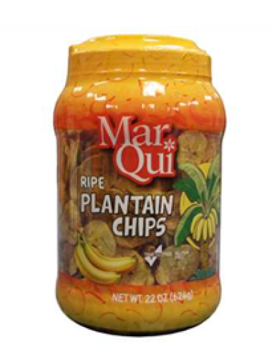 MARQUI PLANTAIN SNACKS SWEET 22 OZ X 6