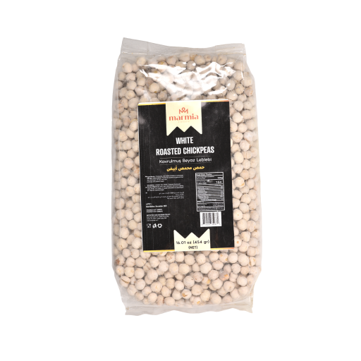 MARMIA WHITE ROASTED CHICKPEAS 1LB X 12