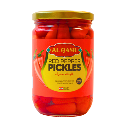 AL QASR RED PEPPER PICKLES 500 GR X 12