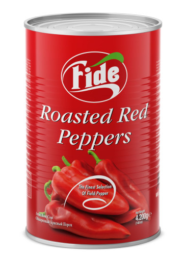 FIDE ROASTED RED PEPPER TIN 4200 GR X 6 PCS