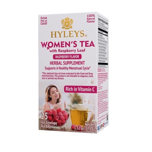 HYLEYS WOMEN`S TEA WITH RASPBERRY LEAF RASPBERRY FLAVOR HERBAL SUPPLEMENT X 12