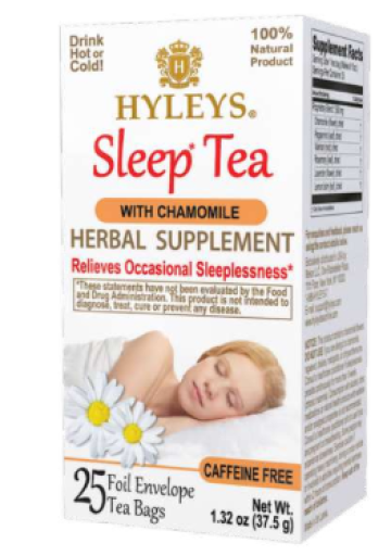 HYLEYS SLEEP TEA CHAMOMILE HERBAL TEA X 12