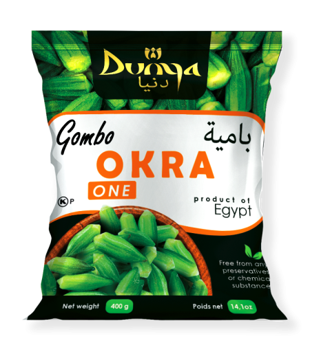 DUNYA OKRA ONE UP TO 4 CM 400 GR X 20