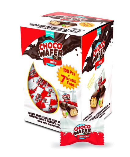 ANL CHOCO WAFER CHOCOLATE MINI WAFER HAZELNUT CREAM 650 GR X 6