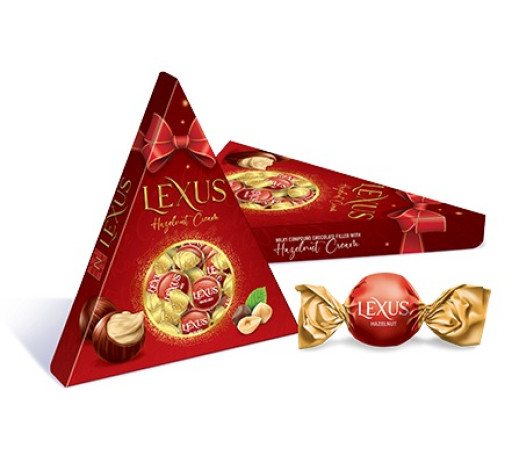 ANL LEXUS CHOCOLATE HAZELNUT CREAM TRIANGLE 120 GR X 18