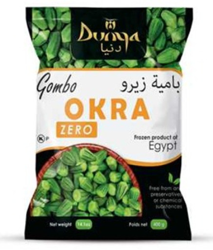 DUNYA OKRA ZERO UP TO 3 CM 400 GR X 20