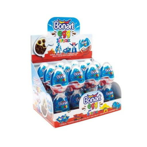 BONART SUPRISE EGG TOY FOR BOYS (25GR X 24) X 6