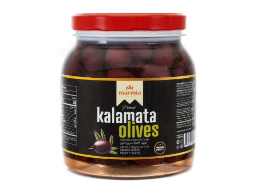 MARMIA PITTED KALAMATA OLIVES 2 LB X 6
