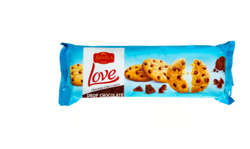 QUE BISDIVA LOVE MILK CHOCOLATE DROPS BISCUIT 150 GR X 12