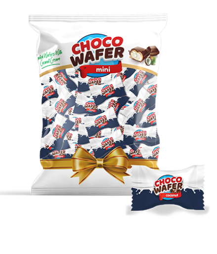 ANL CHOCO WAFER CHOCOLATE MINI WAFER COCONUT CREAM 700 GR X 8