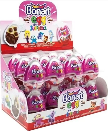 BONART SUPRISE EGG TOY FOR GIRLS (25GR X 24) X 6