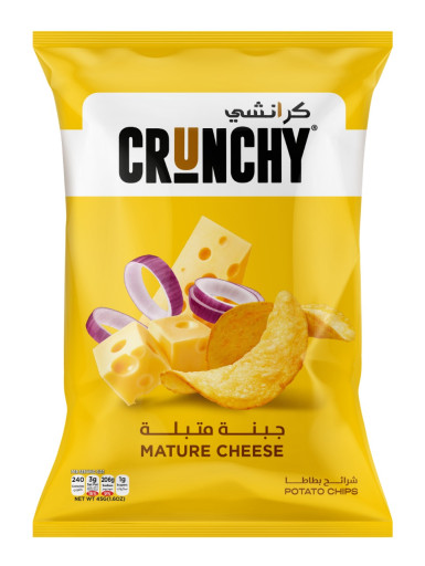 CRUNCHY MATURE CHEESE POTATO CHIP 45 GR X 24