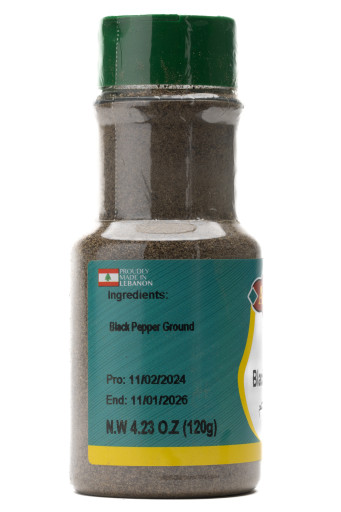 AL QASR GROUND BLACK PEPPER 120GR X 12