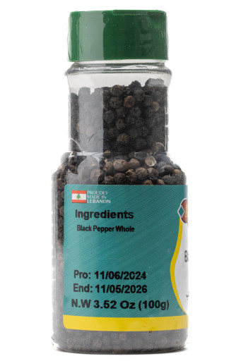 AL QASR BLACK PEPPER WHOLE 100GR X 12