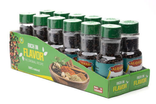AL QASR BLACK PEPPER WHOLE 100GR X 12