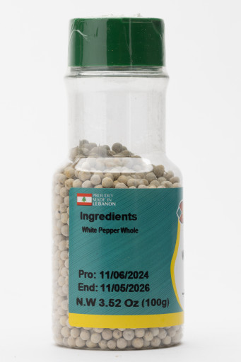 AL QASR WHITE PEPPER WHOLE 100GR X 12