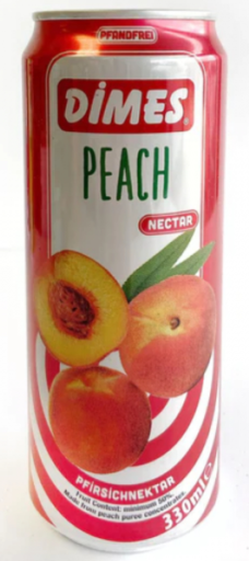 DIMES CAN PEACH 24 PCS X 330ML (11.15 FL OZ)