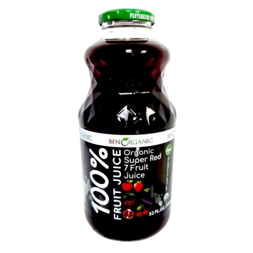 BEN ORGANIC 7 SUPER FRUIT JUICE 32 FL. OZ .X 6 PCS
