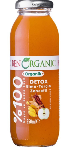 BEN ORGANIC APPLE GINGER CINNAMON 250 ML X 12 PCS