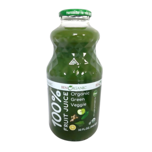 BEN ORGANIC GREEN VEGGIE JUICE 32 FL.OZ. X 6 PCS
