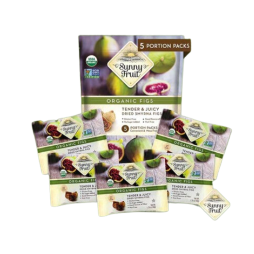 SUNNY FRUIT ORGANIC FIGS 5 PACK X 18 PCS (1.76 X 5)