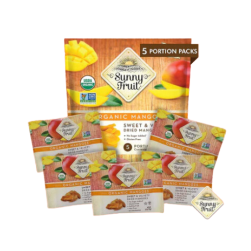 SUNNY FRUIT ORGANIC MANGO 5 PACK X 18 PCS (1.06 X 5)
