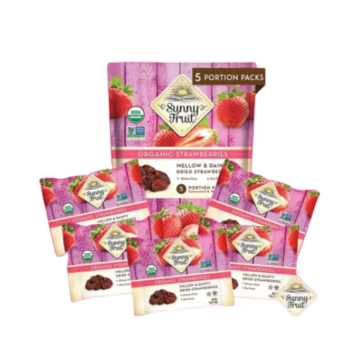 SUNNY FRUIT ORGANIC STRAWBERRY 18 X 5 PK 0.7 OZ
