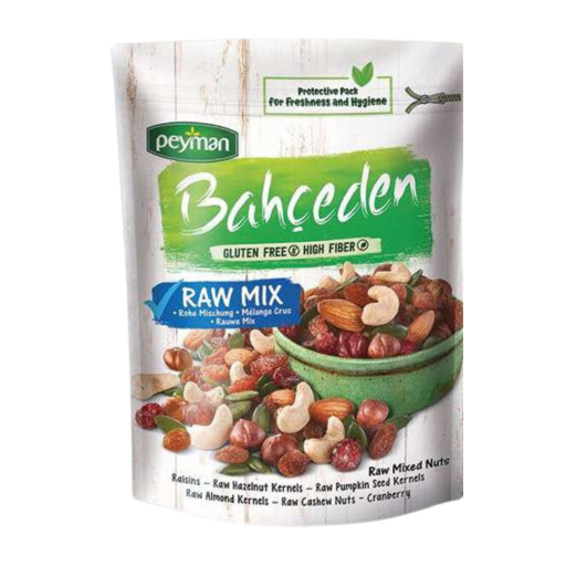 PEYMAN BAHCEDEN RAW MIX NUTS 150 GR X 12