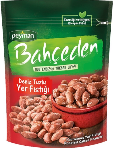 PEYMAN BAHCEDEN ROASTED AND SALTED PEANUTS 175 GR X 12 PCS