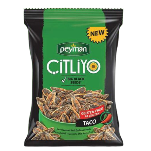 PEYMAN CITLIYO BLACK SUNFLOWER SEEDS TACO 150 GR X 18 PCS