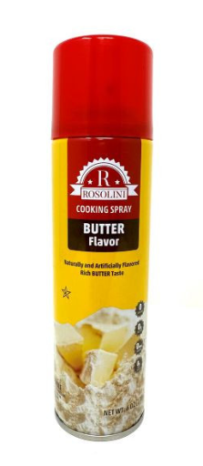 ROSOLINI COOKING SPRAY BUTTER FLAVOR 6 OZ (170 GR) X 12 PCS