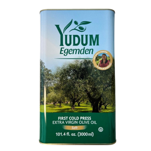 YUDUM EGEMDEN FIRST COLD PRESS EXTRA VIRGIN OLIVE OIL 3 L X 4 (TIN)