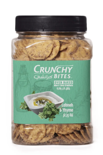 CRUNCHY BITES LABNEH & THYME 200 GR X 12