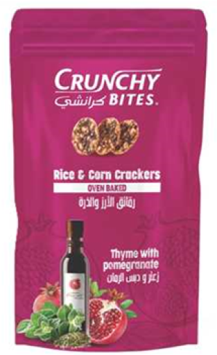 CRUNCHY BITES THYME & POMEGRANATE 80 GR X 24