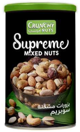 CRUNCHY NUTS SUPREME MIXED NUTS 495 GR X 12