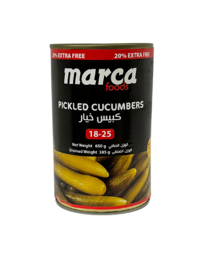 MARCA PICKLED CUCUMBER 18-25 650 GR X 12