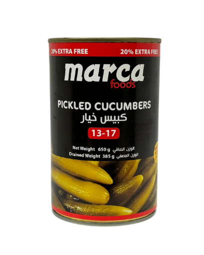 MARCA PICKLED CUCUMBER 13-17 650 GR X 12