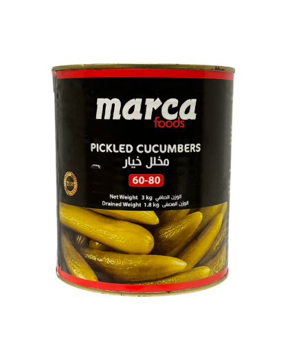 MARCA PICKLED CUCUMBERS 60-80 X 6