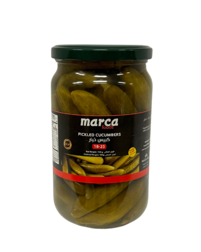 MARCA PICKLED CUCUMBER 18-25 720 GR X 12