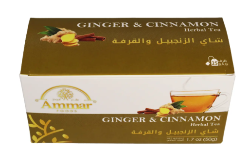 AMMAR GINGER & CINNAMON HERBAL TEA 50 GR X 24