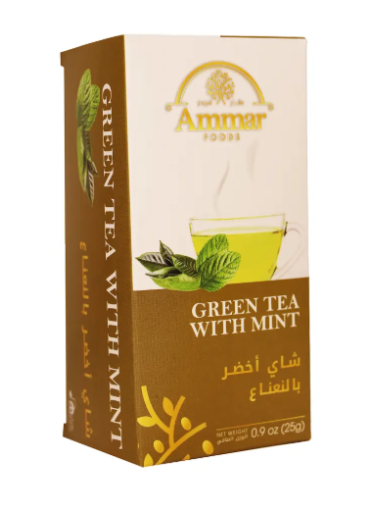 AMMAR GREEN TEA WITH MINT 25 GR X 24