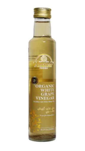 AMMAR ORGANIC WHITE GRAPE VINEGAR 250 ML X 12