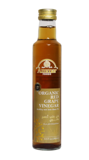 AMMAR ORGANIC RED GRAPE VINEGAR 250 ML X 12