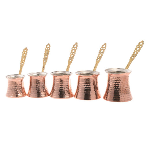 HAKAN COPPER COFFEE POT SET 5 PCS SET (NO 1-2-3-4-5)