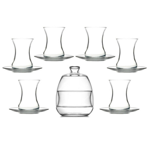 LAV TEA SET BASAK & CANDY BOWL 125 CC (4 1/4 OZ) 13 PCS X 6