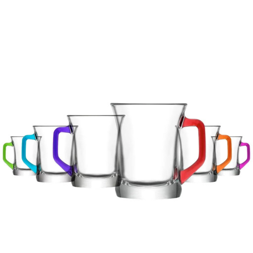 LAV MUG COLOURED 225 CC (7 1/2 OZ) 6 PCS X 8